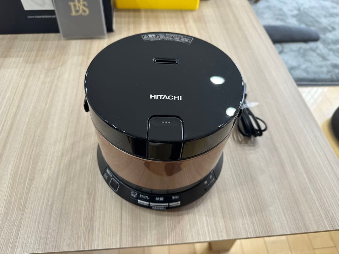 HITACHI 炊飯器 デジタル表示 黒茶