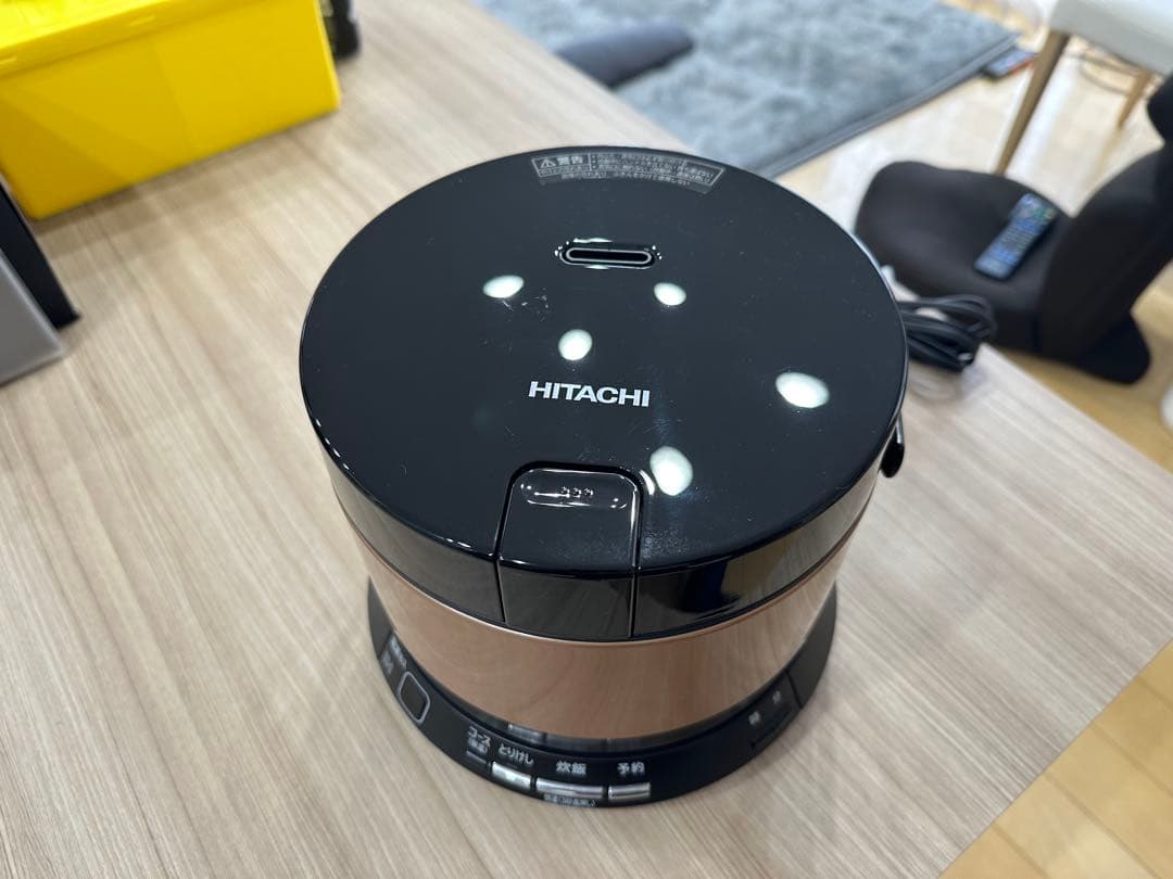 HITACHI 炊飯器 デジタル表示 黒茶