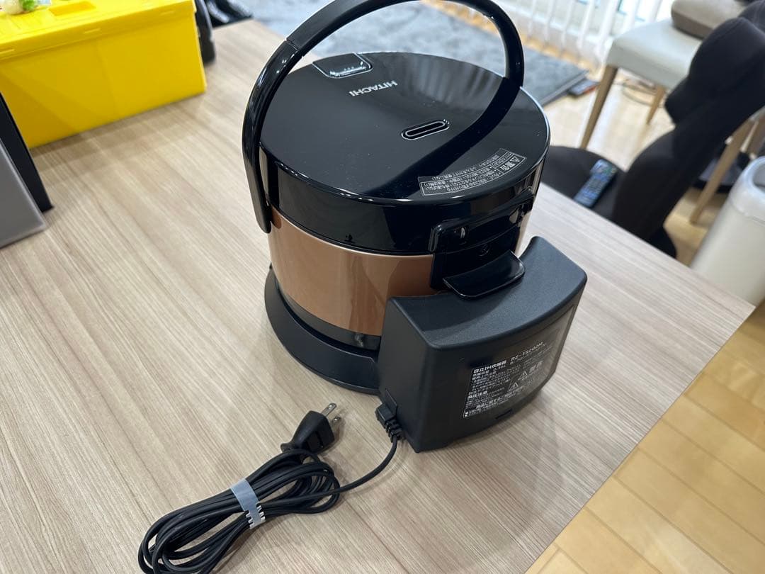 HITACHI 炊飯器 デジタル表示 黒茶