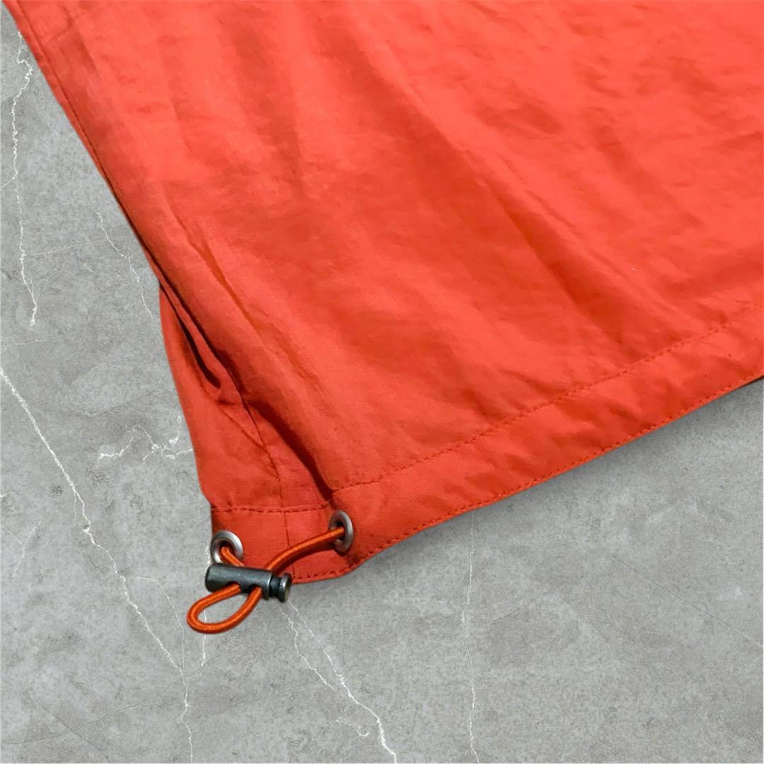 OLLEBOREBLA アルベロベロ ナイロンパーカー 刺繍 フード オレンジ