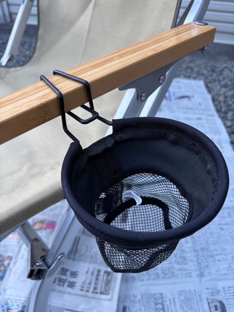 室内使用　美品　スノーピーク　ローチェア30 カップホルダー付き