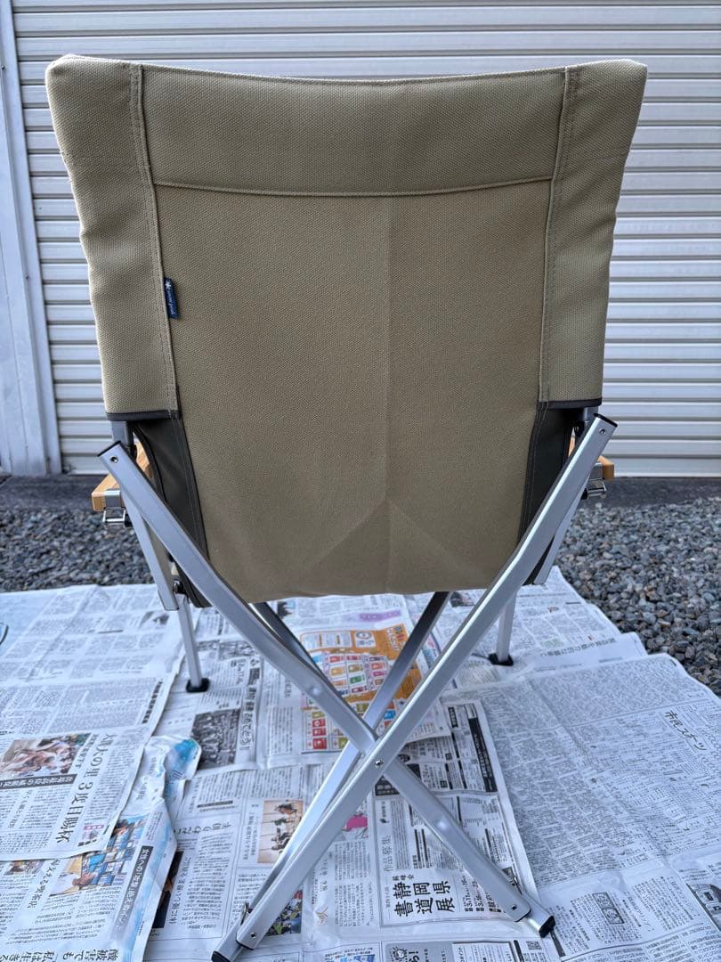 室内使用　美品　スノーピーク　ローチェア30 カップホルダー付き