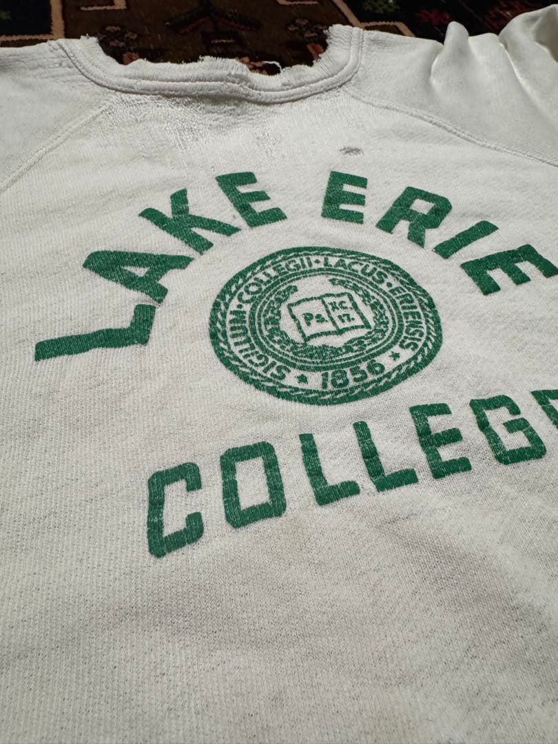 50s 60s スウェット 2トーン 2tone ラグランスリーブ カレッジ