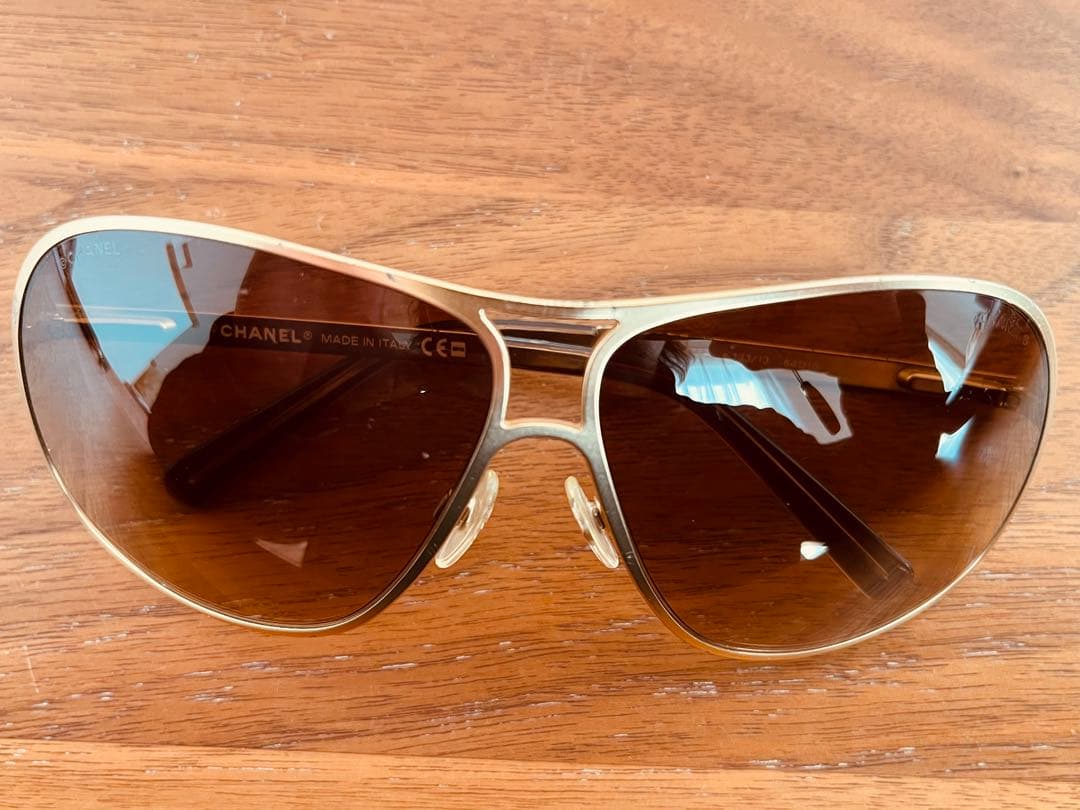 CHANEL ブラウン サングラス ケース付き