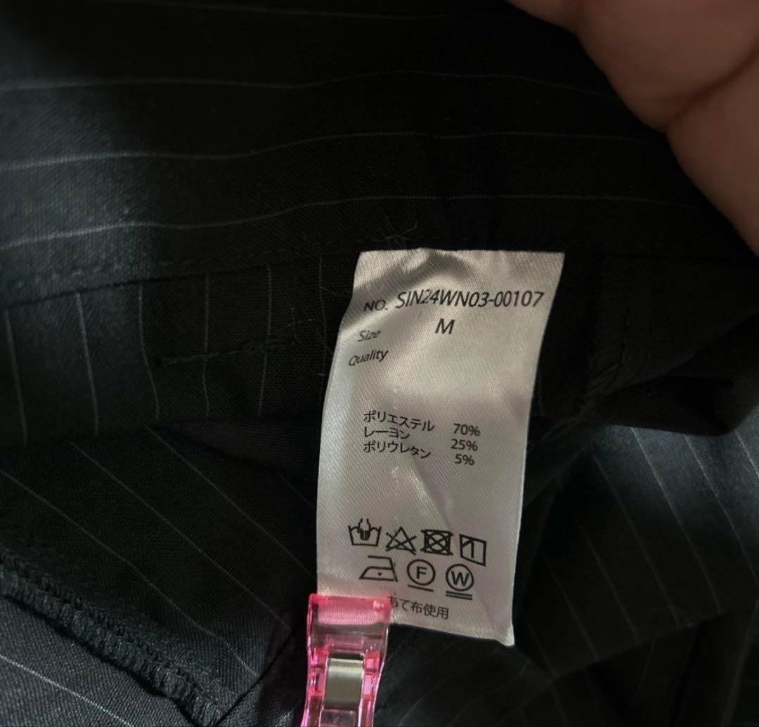 シンス SINSS ２タックワイド ストレート ストライプ スラックス