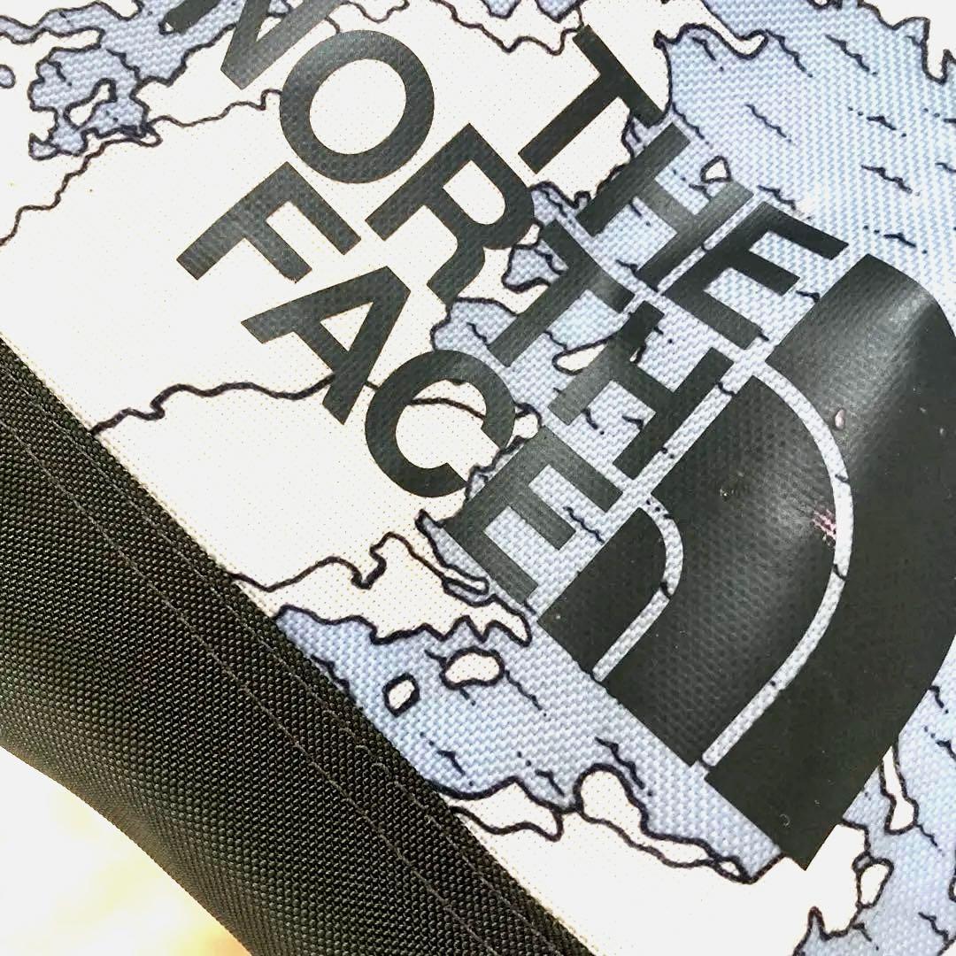 THE NORTHFACE 地図柄　ブルー／ホワイト ダッフルバック