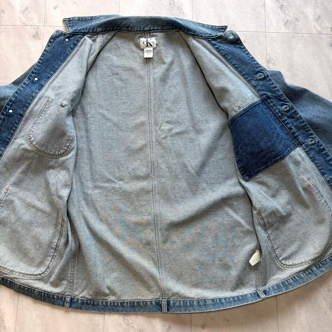 【Vintage】カルバンクライン デニムカバーオール 90s 00s Lサイズ