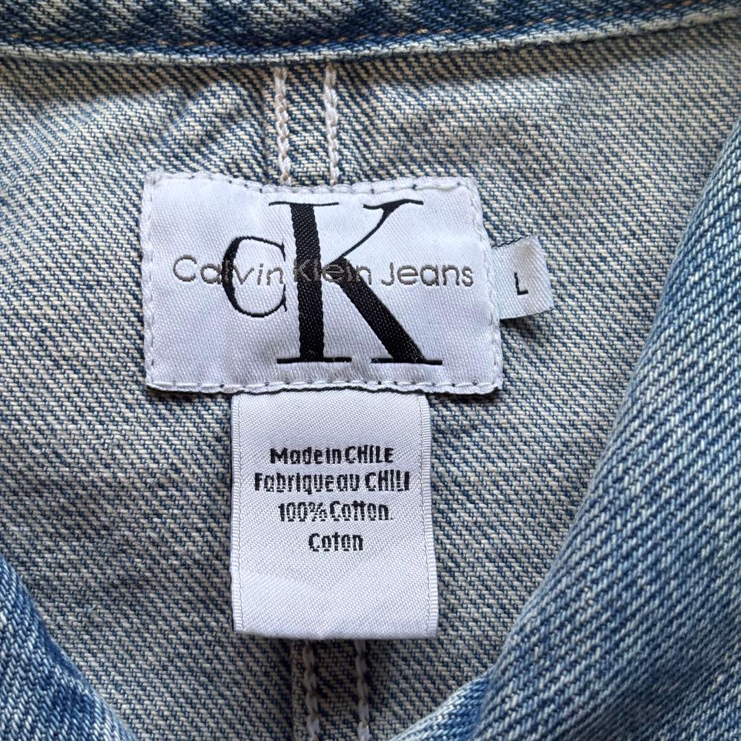 【Vintage】カルバンクライン デニムカバーオール 90s 00s Lサイズ