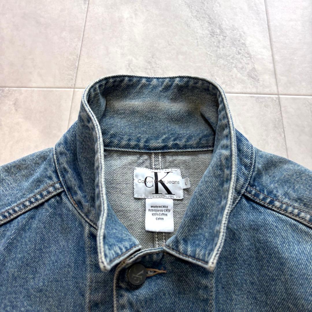 【Vintage】カルバンクライン デニムカバーオール 90s 00s Lサイズ