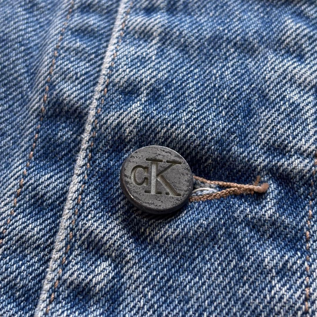 【Vintage】カルバンクライン デニムカバーオール 90s 00s Lサイズ