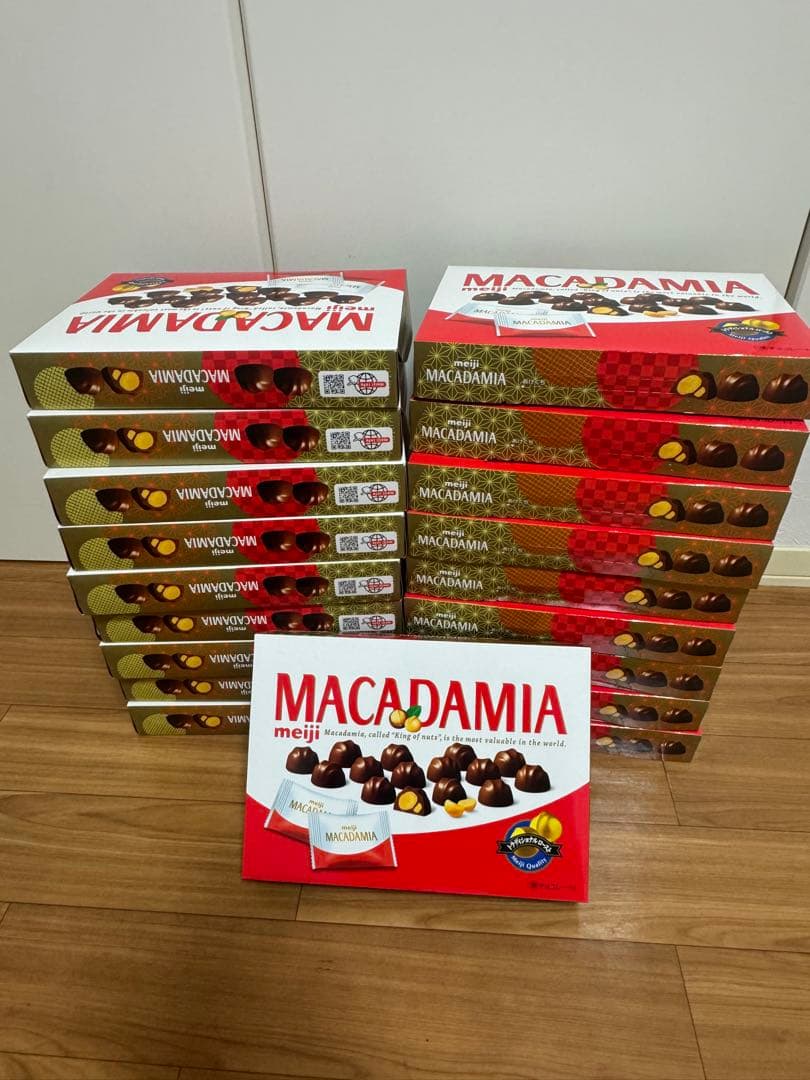 meiji マカダミアチョコ個包装25粒/箱×19箱セット