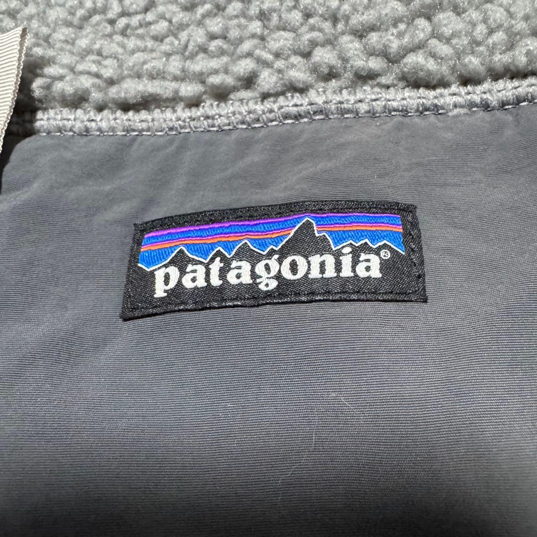 patagonia 17年製 クラシックレトロXベスト グレー フリース ボア