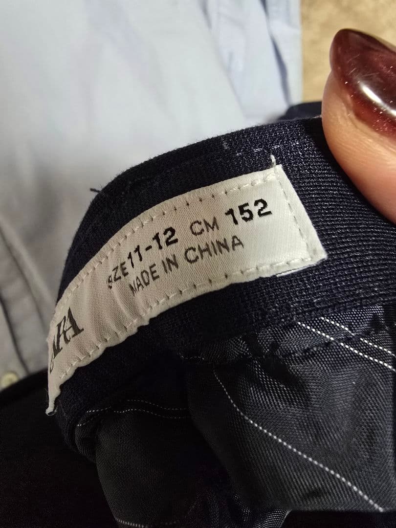 クリーニング済 ZARA 男の子 卒業式 スーツセットアップ