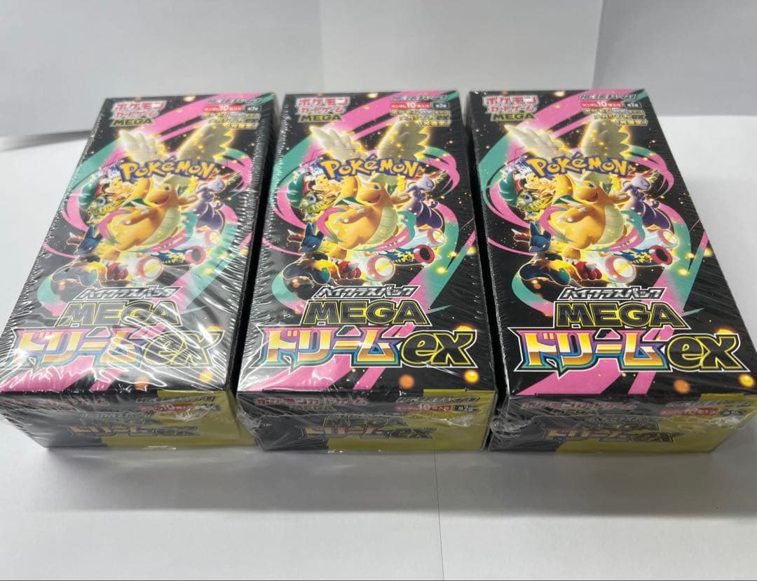 ポケモンカード MEGA ドリームex 3BOX 新品未開封 シュリンク付き
