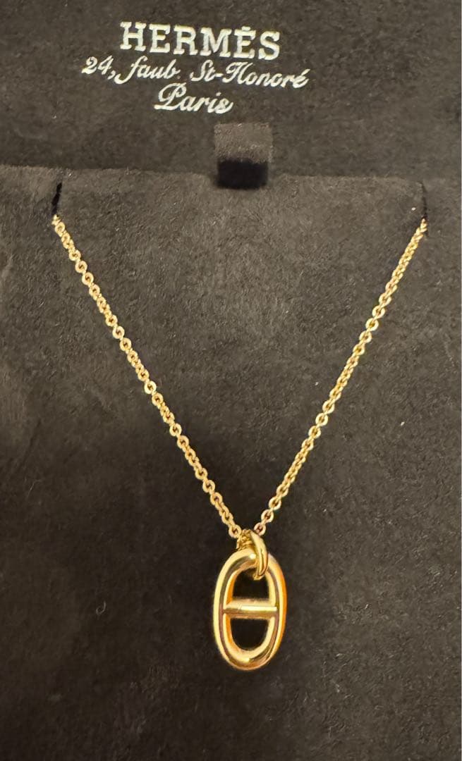 HERMES ファランドール　PGネックレス　美品