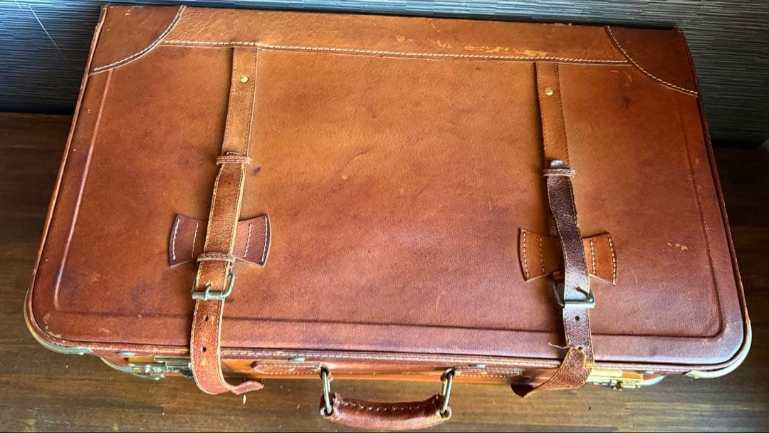 JUNK★アンティーク★トランク 本革 レザー ヴィンテージ アタッシュケース