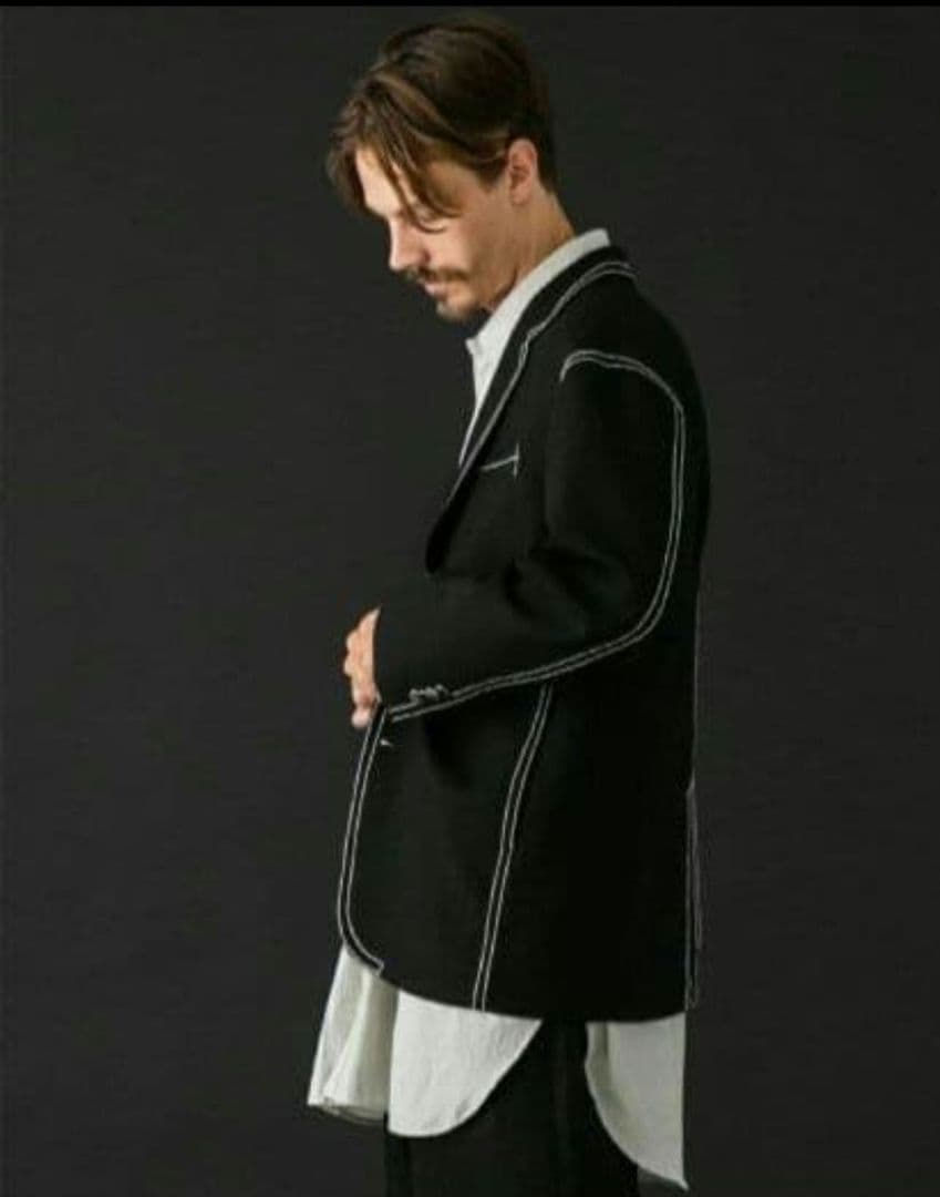 UNITED TOKYO　0ステッチブラックブレザー　XL