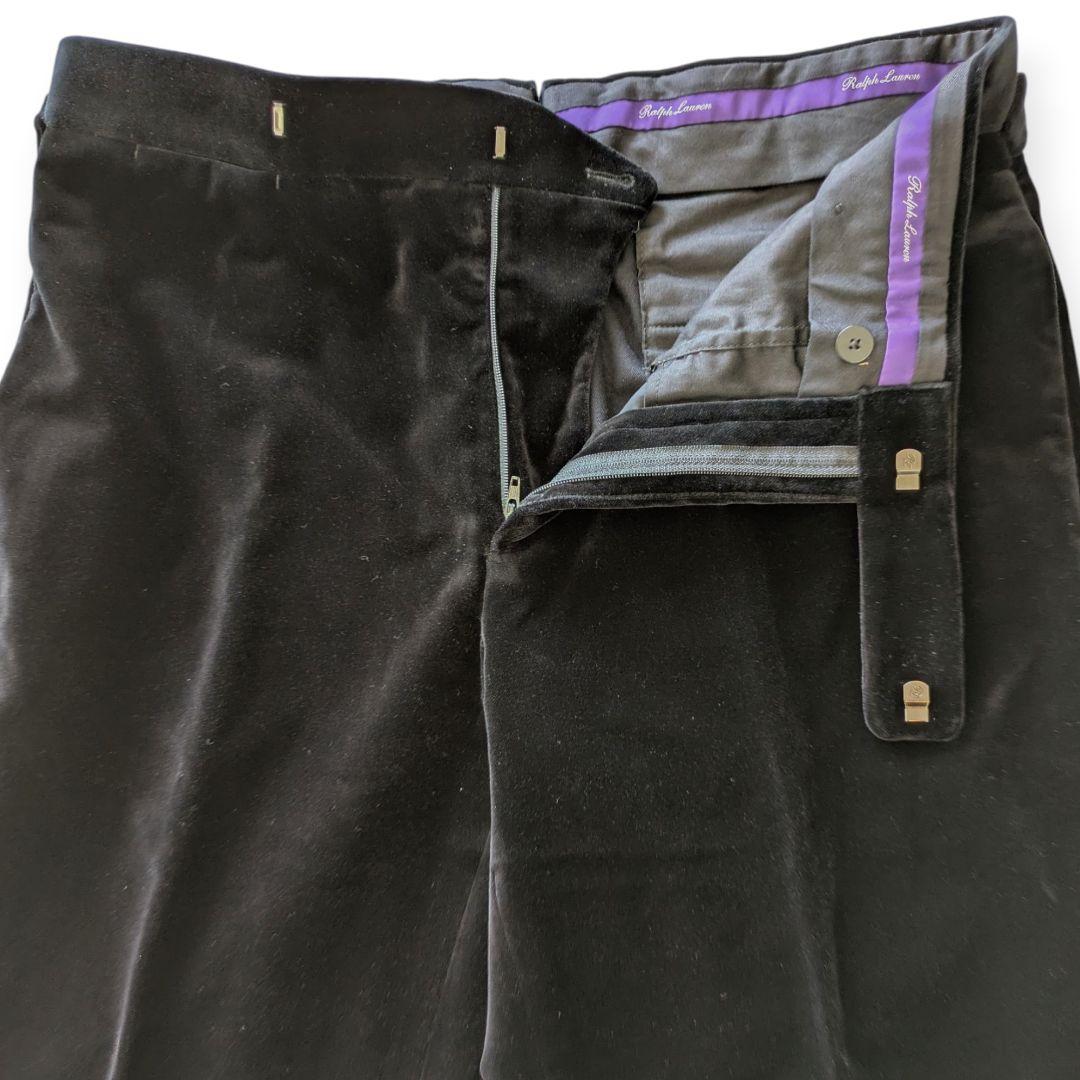 【新品】RALPH LAUREN PURPLE LABEL ブラックスラックス
