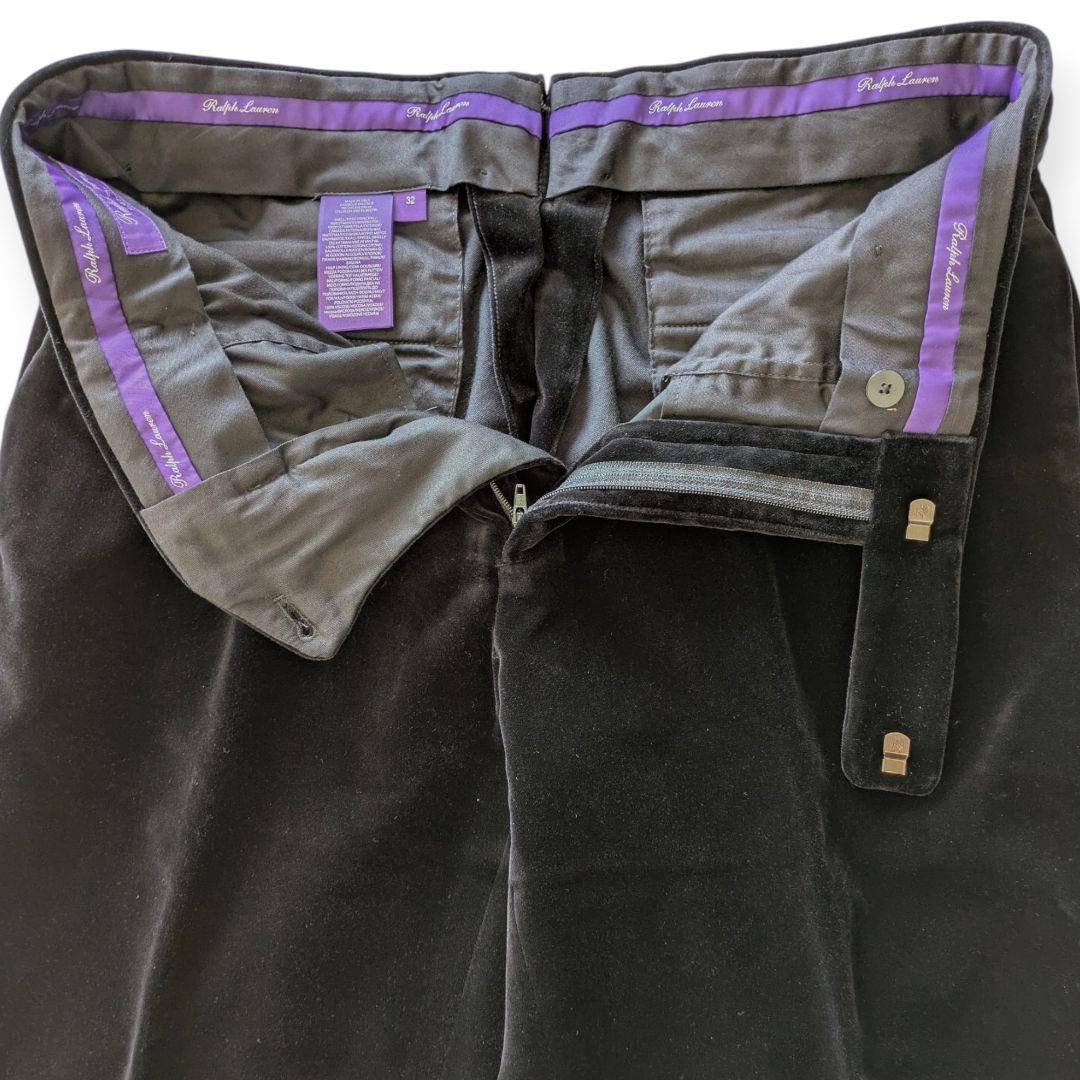 【新品】RALPH LAUREN PURPLE LABEL ブラックスラックス