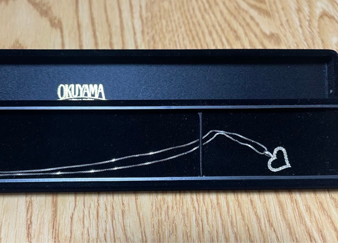 【限定値下げ】ダイアプチハートネックレス　k10wg ホワイトゴールド【新品】