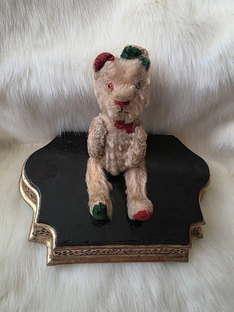 JPMベア　レアカラー　フレンチベア　アンティークテディベア