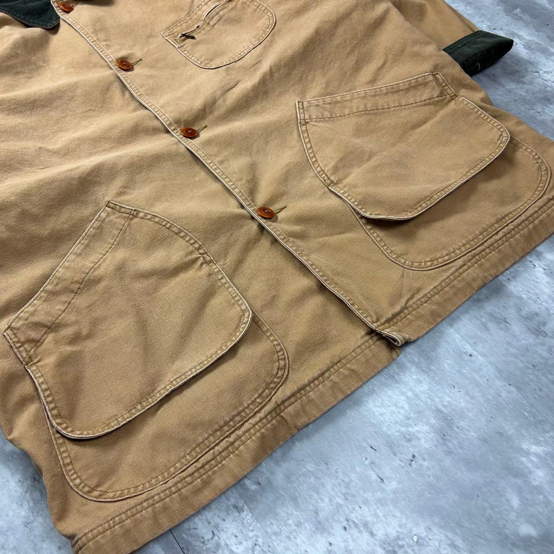 エルエルビーン 内チェックダック地ハンティングジャケットベージュ2XL 5906