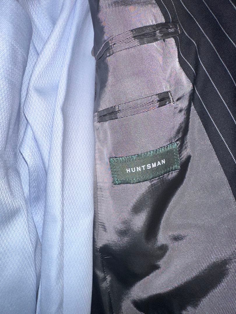 高級スーツ 英国ブランドHUNTSMAN ハンツマン 48 14万円