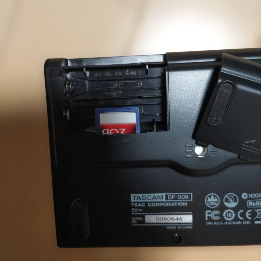 レコーダーTASCAM DP-006 ＆ マイクECM-330 ＆ GT20