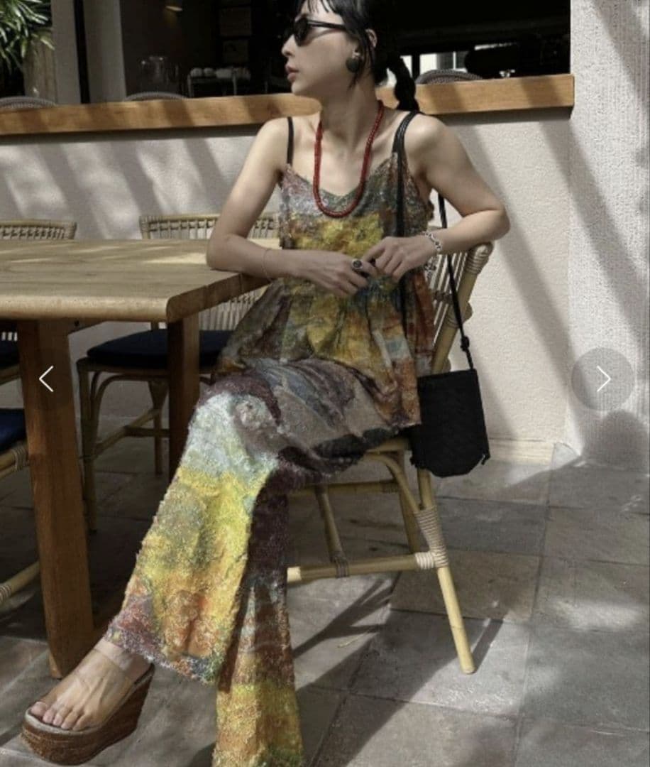 Ameri　MEDI RACHEL FLUFFY ART PANTS