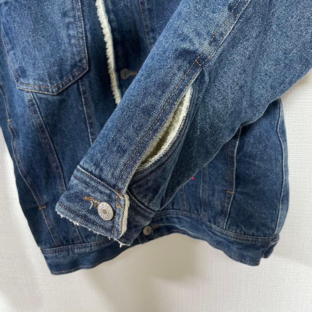   トミー　ボアデニムジャケット フラッグロゴ　 M