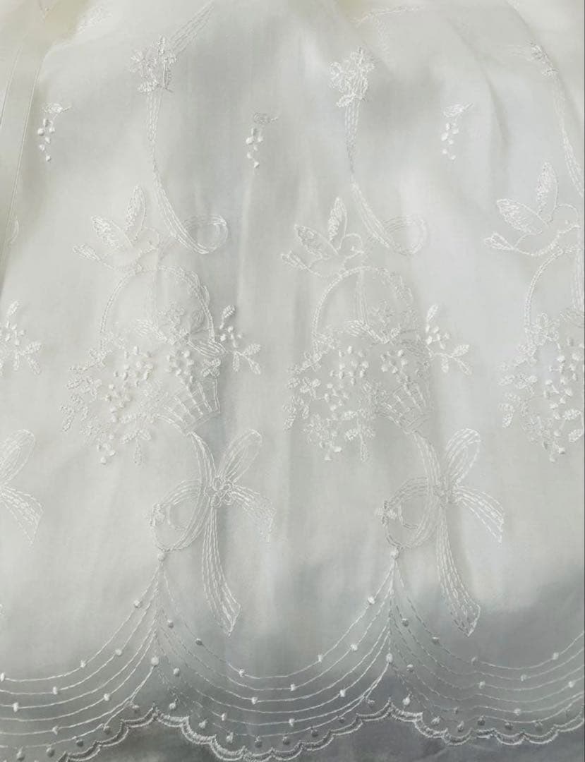 ホワイトベビードレスセット　退院着　ベビードレス　ファミリア