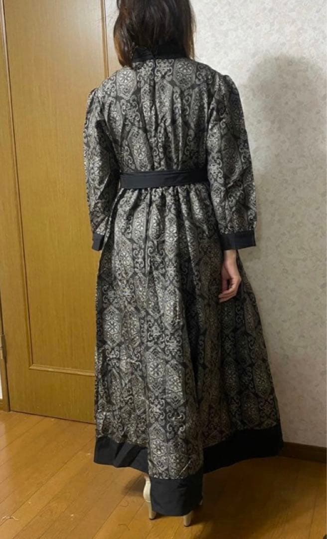 大島紬　着物リメイクワンピース