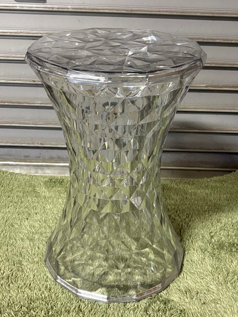 ☆GF219【中古品】 Kartell カルテル クリスタル ストーン スツール