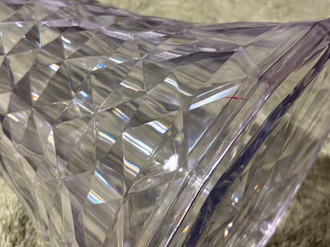 ☆GF219【中古品】 Kartell カルテル クリスタル ストーン スツール