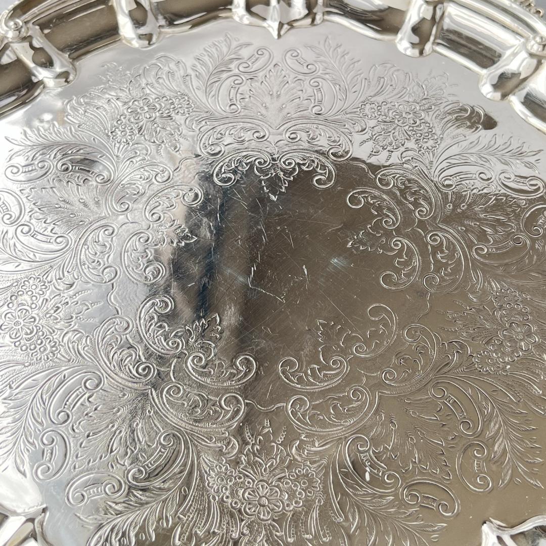 【英国】チッペンデールのカクテルトレー / ドリンクトレー 26.5cm