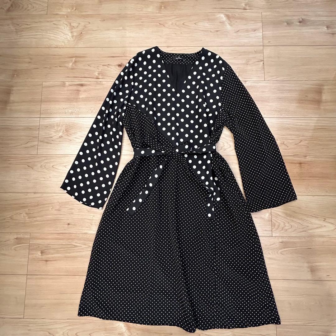 新品 大きいサイズPS Paul Smith ポールスミス ロングワンピース 黒