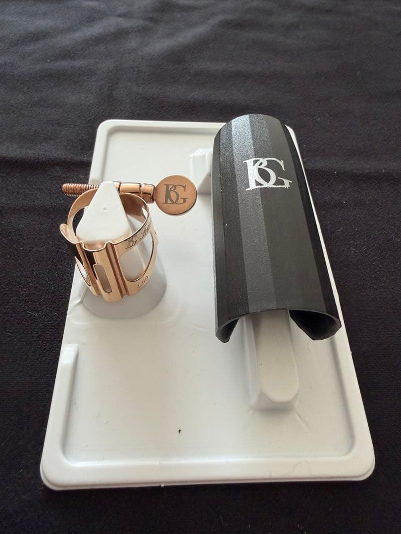 BG L59 ソプラノサックス　リガチャー　ローズゴールド