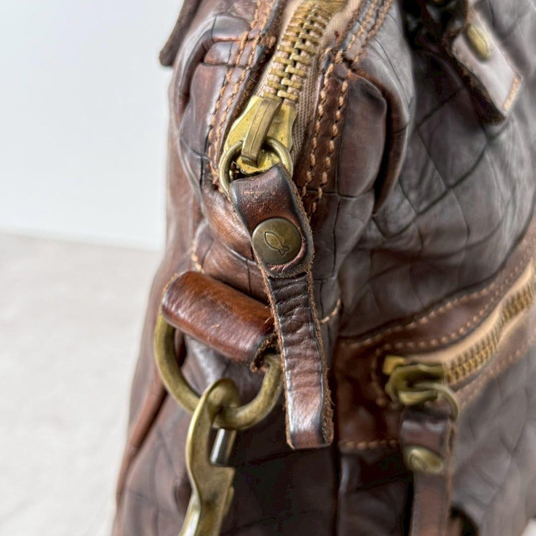 【美品✨️】CAMPOMAGGI カンポマッジ 2wayバッグ ダークブラウン