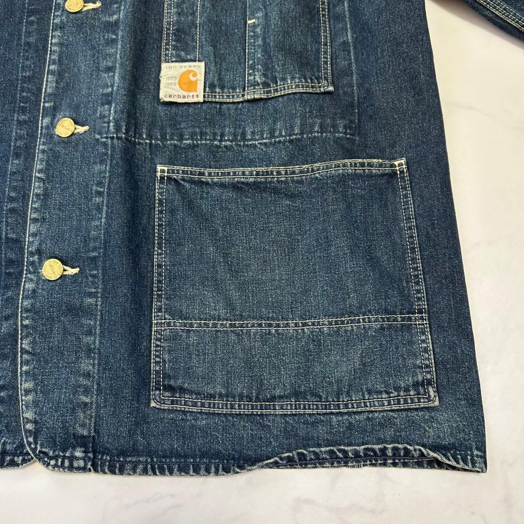 【80s】カーハート デニムカバーオール 100周年モデル 40