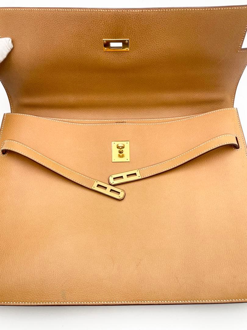 美品✨エルメス　ケリーデペッシュ38 ビジネス　ブリーフケース　キャメル