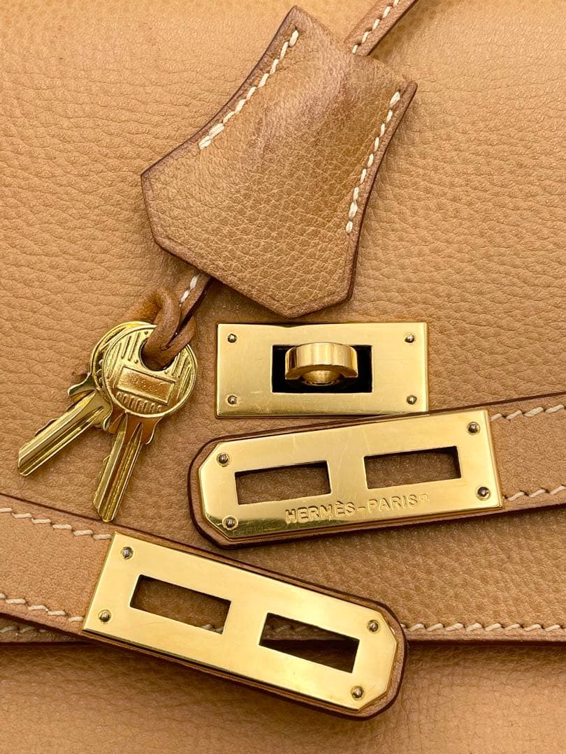 美品✨エルメス　ケリーデペッシュ38 ビジネス　ブリーフケース　キャメル