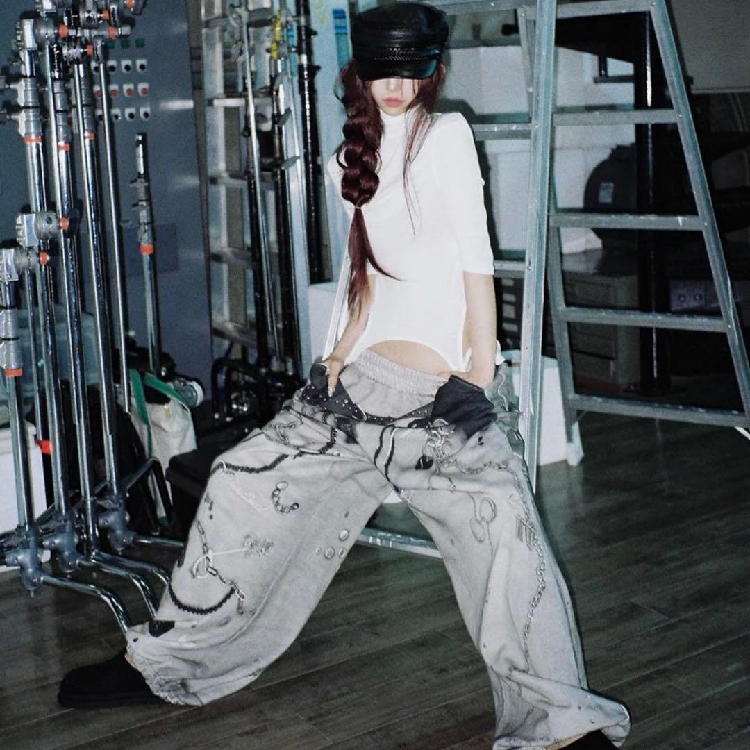 パンツ S print sweat2 toys theredthread