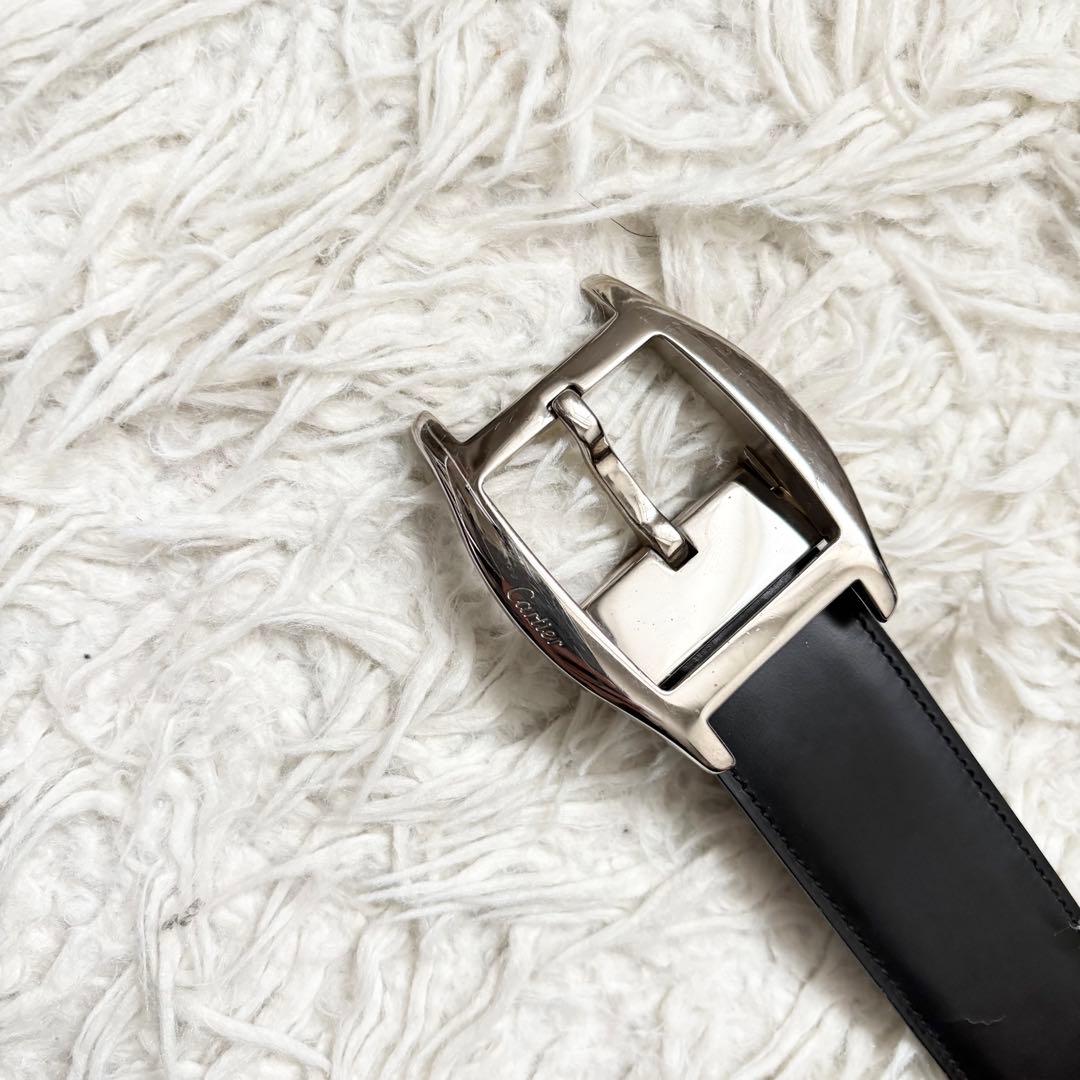 カルティエ　タンク　アルディロン　リバーシブルベルト　シルバー金具 純正ベルト