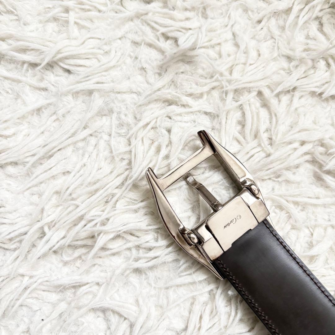 カルティエ　タンク　アルディロン　リバーシブルベルト　シルバー金具 純正ベルト