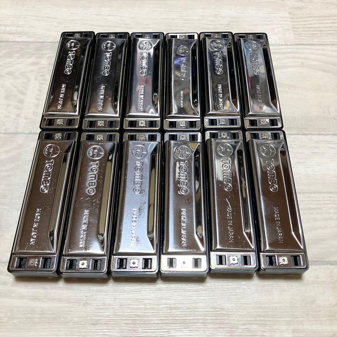 美品　トンボ　メジャーボーイ　ブルースハーモニカ　12種　12本 TOMBO