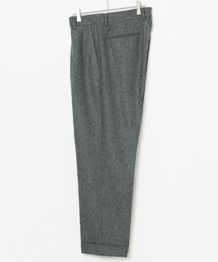 ブリティッシュメイド　プリーツ入りスラックス　フランネル