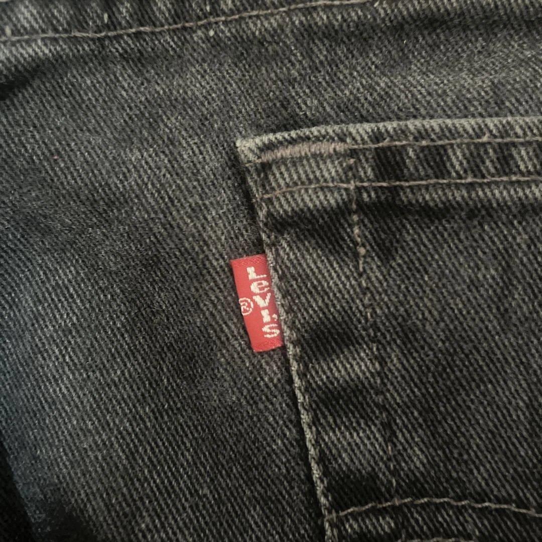 リーバイス USA製 505 サルファ ブラック 後染め W36 L30 ワイド