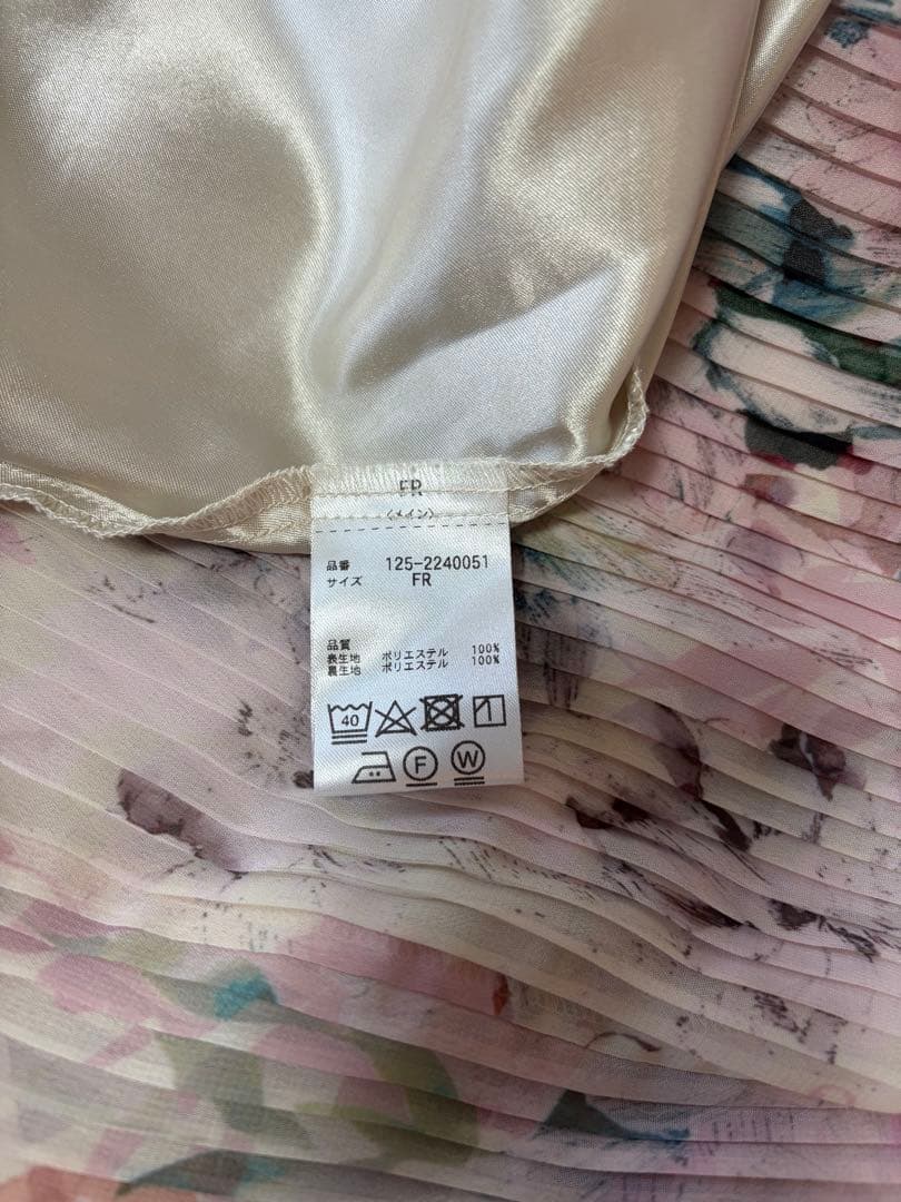 ビックシアーフラワープリントワンピース