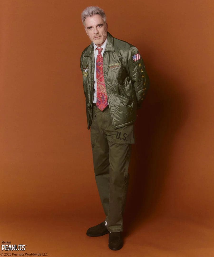 AVIREX×PEANUTS QUILTING JACKET スヌーピー