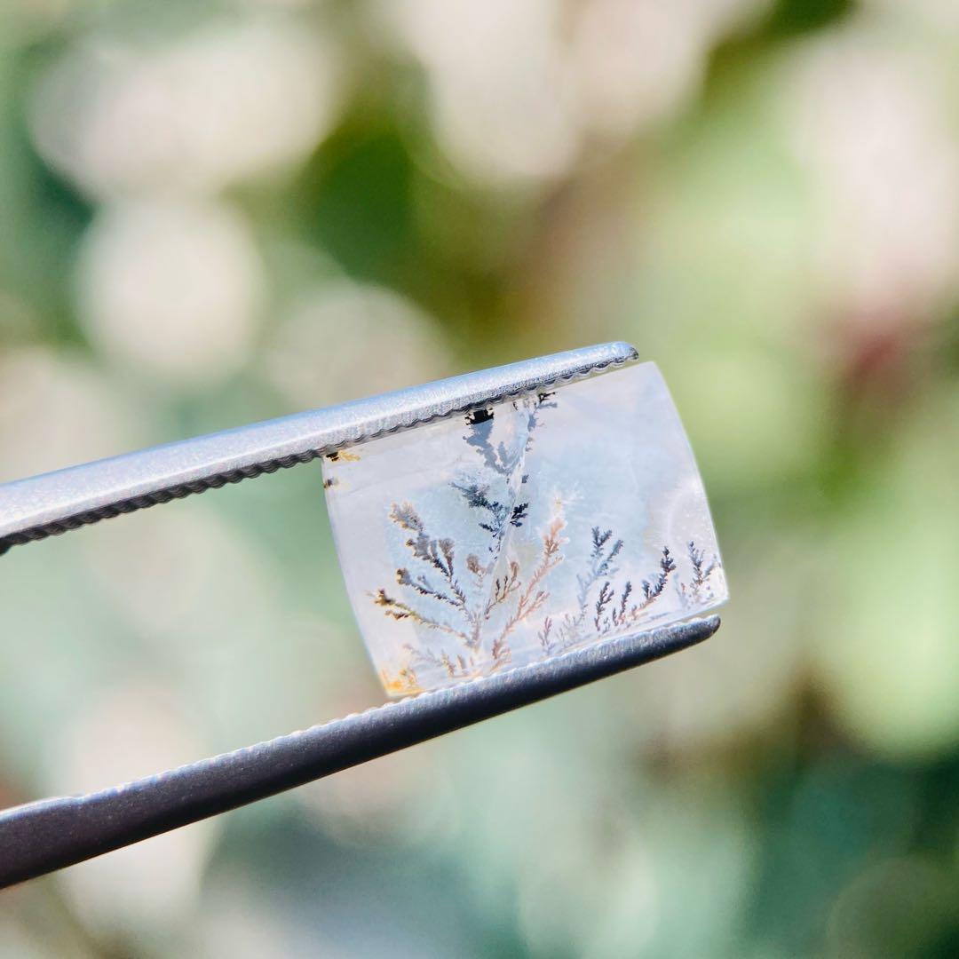 天然石　デンドリックチッククォーツ　ルース　天然石リング